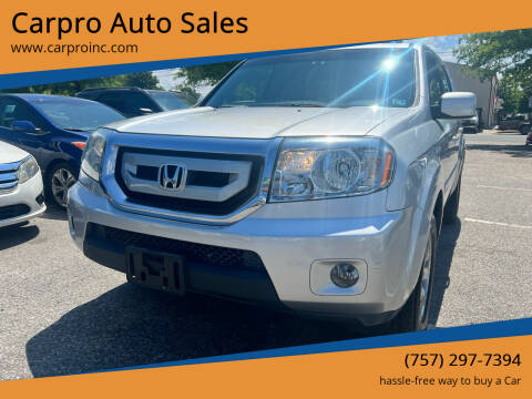 2009 Honda Pilot for sale at Carpro Auto Sales in Chesapeake VA