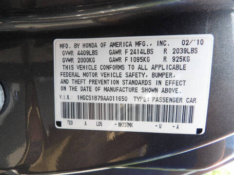 2010 Honda Accord EX