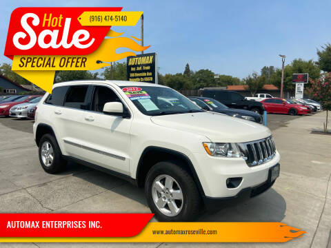 2012 Jeep Grand Cherokee for sale at AUTOMAX ENTERPRISES INC. in Roseville CA