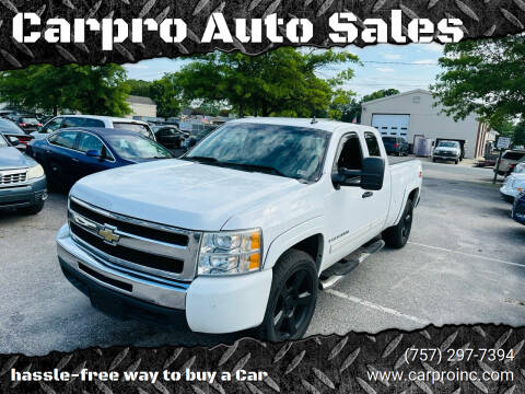 2009 Chevrolet Silverado 1500 for sale at Carpro Auto Sales in Chesapeake VA