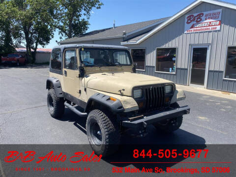 1989 Jeep Wrangler for sale at B & B Auto Sales in Brookings SD