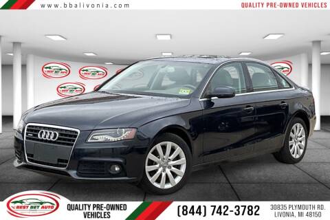 2012 Audi A4 for sale at Best Bet Auto in Livonia MI