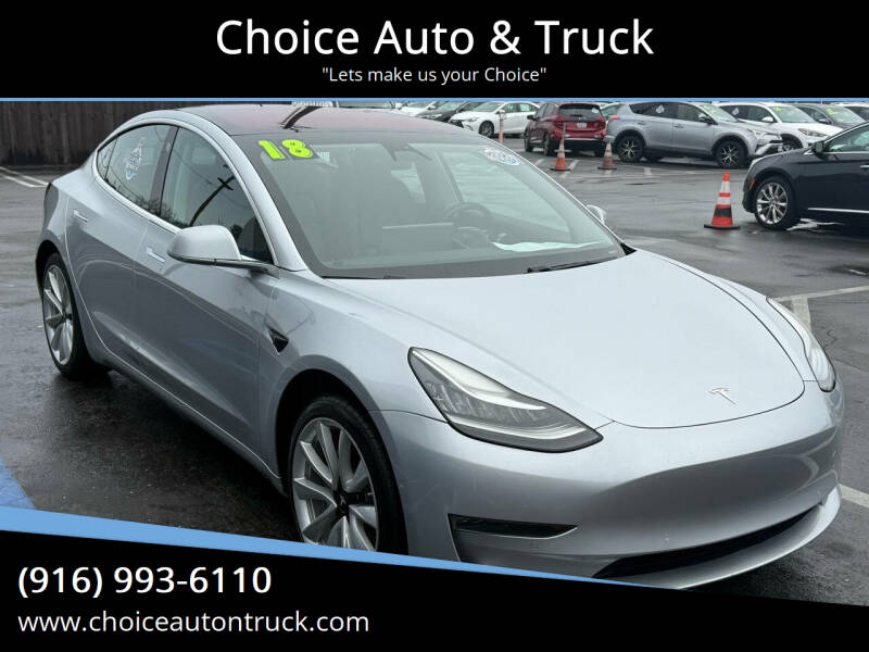 2018 Tesla Model 3 for sale at Choice Auto & Truck in Sacramento CA