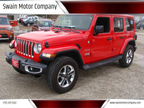 2020 Jeep Wrangler Unlimited for sale at Swain Motor Company in Cherokee IA