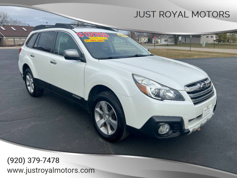 2014 Subaru Outback for sale at Just Royal Motors in Omro WI