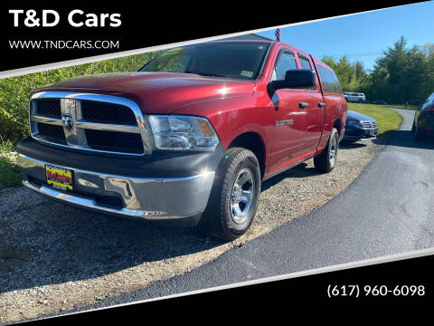 2012 RAM Ram Pickup 1500 for sale at T&D Cars in Holbrook MA