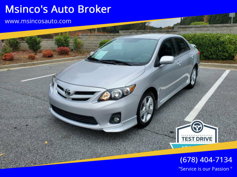 2011 Toyota Corolla for sale at Msinco's Auto Broker in Snellville GA