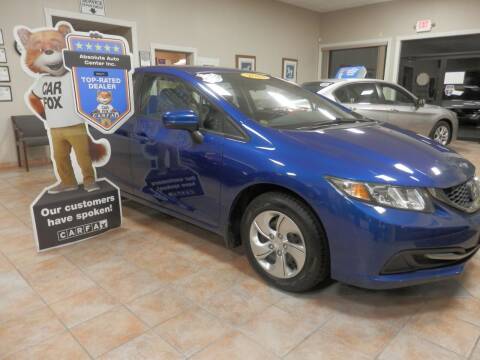 2014 Honda Civic for sale at ABSOLUTE AUTO CENTER in Berlin CT