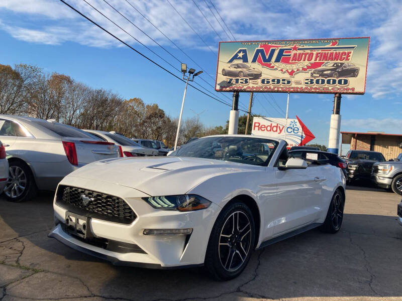 2022 Ford Mustang for sale at ANF AUTO FINANCE in Houston TX