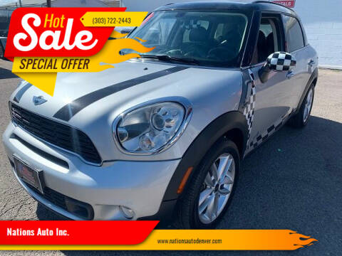2013 MINI Countryman for sale at Nations Auto Inc. in Denver CO