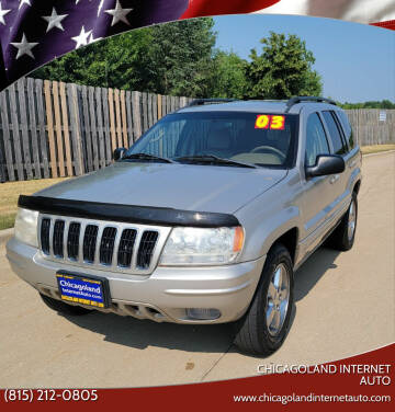 2003 Jeep Grand Cherokee for sale at Chicagoland Internet Auto - 410 N Vine St New Lenox IL, 60451 in New Lenox IL