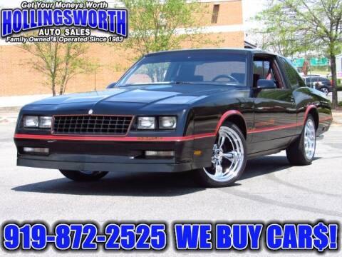 1986 Chevrolet Monte Carlo for sale at Hollingsworth Auto Sales in Raleigh NC
