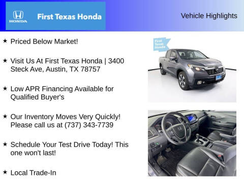 2017 Honda Ridgeline RTL-T