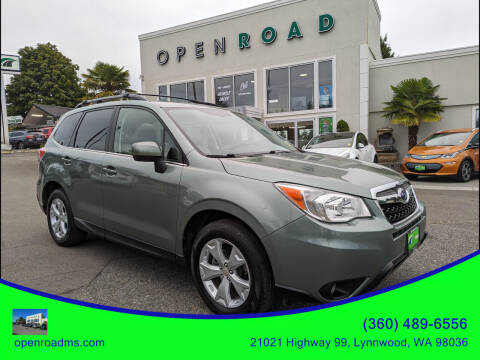 2014 Subaru Forester for sale at OPEN ROAD MOTORSPORTS in Lynnwood WA