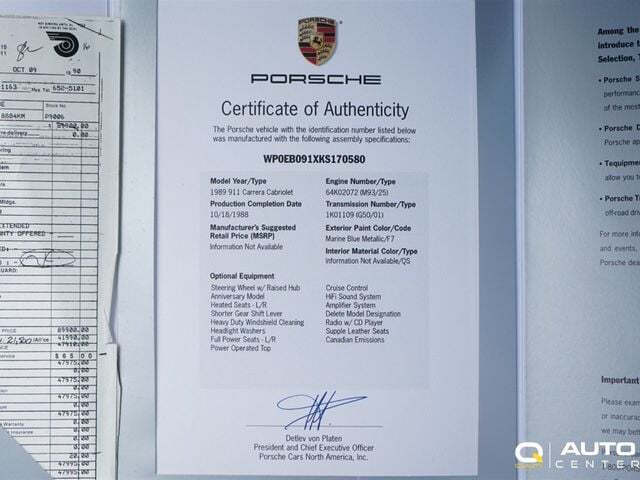 1989 Porsche 911 Carrera