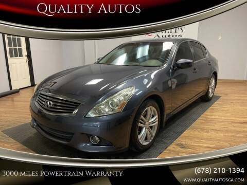 2011 Infiniti G37 Sedan for sale at Quality Autos in Marietta GA