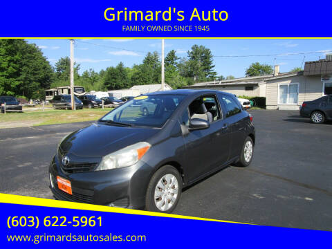 2013 Toyota Yaris for sale at Grimard's Auto in Hooksett NH