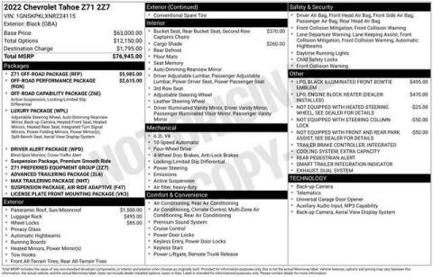 2022 Chevrolet Tahoe Z71