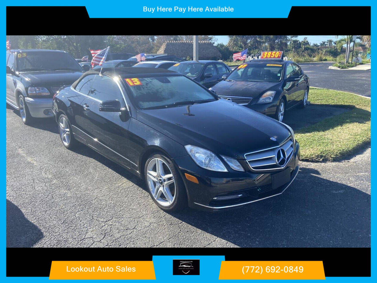 2013 Mercedes-Benz E-Class for sale at Lookout Auto Sales in Stuart, FL