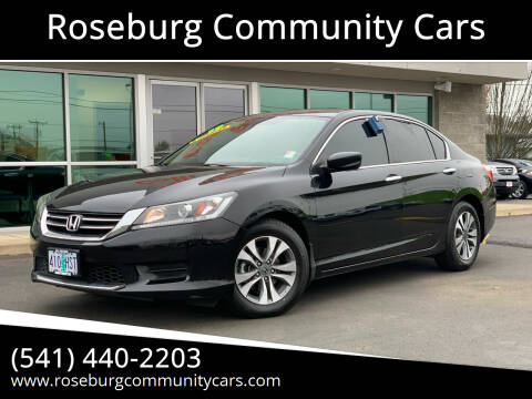 2015 Honda Accord for sale at Roseburg Community Cars in Roseburg OR