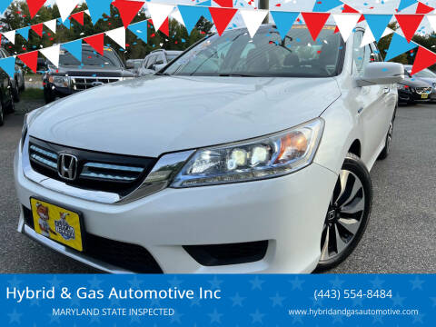 2015 Honda Accord Hybrid for sale at Hybrid & Gas Automotive Inc in Aberdeen MD