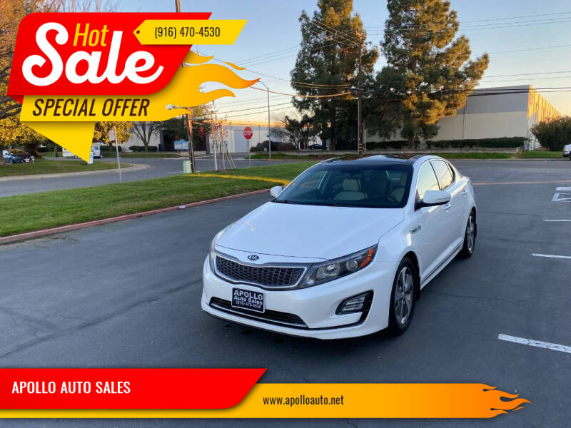 2014 Kia Optima Hybrid for sale at APOLLO AUTO SALES in Sacramento CA