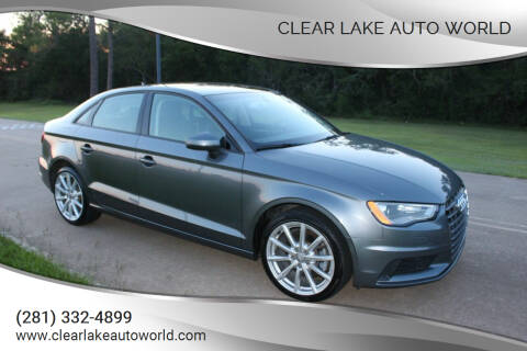 2015 Audi A3 for sale at Clear Lake Auto World in League City TX