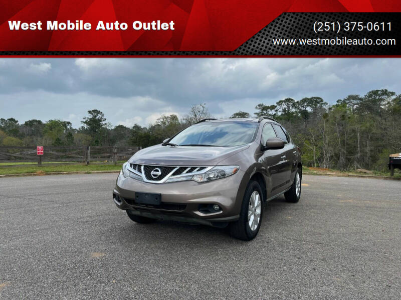 2013 Nissan Murano for sale at West Mobile Auto Outlet in Mobile AL