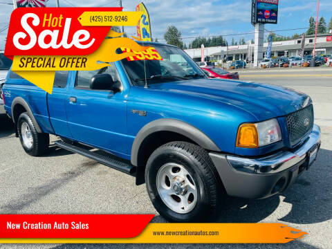 2001 Ford Ranger for sale at New Creation Auto Sales in Everett WA
