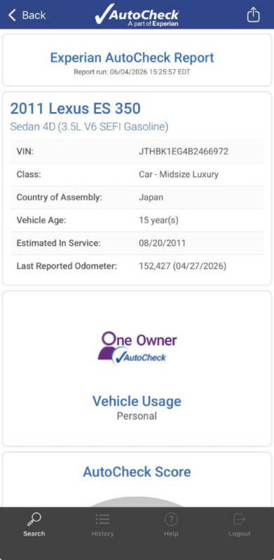 2011 Lexus ES 350