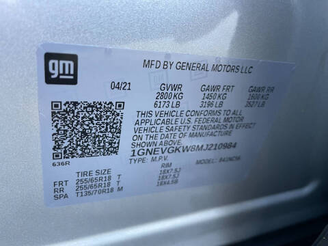 2021 Chevrolet Traverse LT Cloth