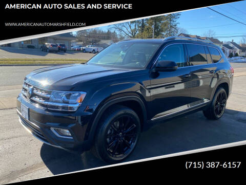 2019 Volkswagen Atlas for sale at AMERICAN AUTO SALES AND SERVICE in Marshfield WI