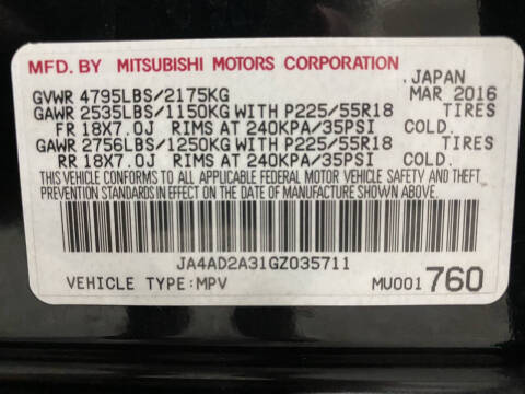 2016 Mitsubishi Outlander ES