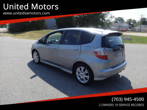 2009 Honda Fit for sale at United Motors in Fredericksburg VA