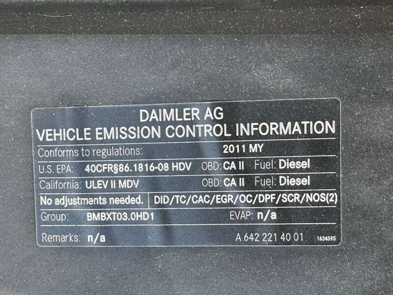 2011 Freightliner Sprinter 2500