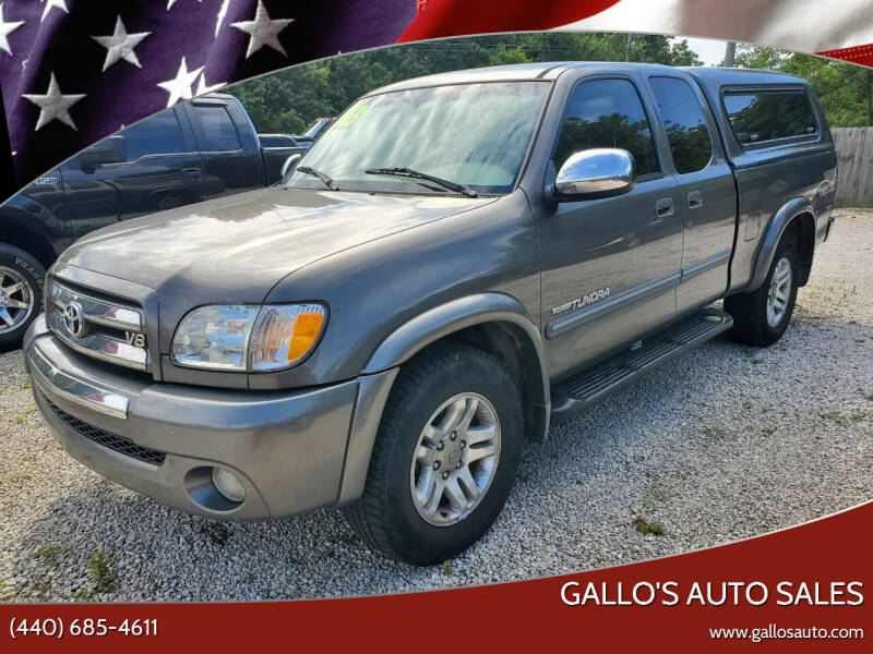 2003 Toyota Tundra for sale at Gallo's Auto Sales in North Bloomfield OH