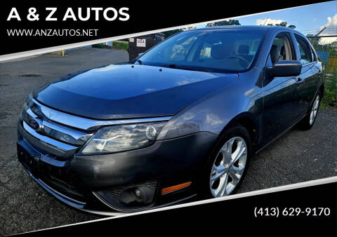 2012 Ford Fusion for sale at A & Z AUTOS in Westfield MA