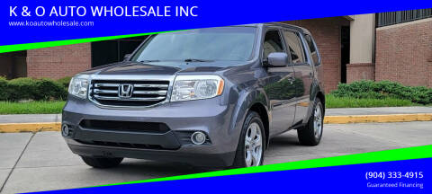 2014 Honda Pilot for sale at K & O AUTO WHOLESALE INC in Jacksonville FL