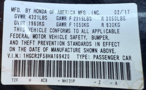 2017 Honda Accord Sport