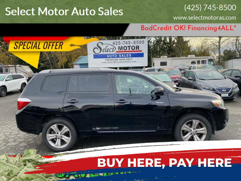 2008 Toyota Highlander for sale at Select Motor Auto Sales in Lynnwood WA