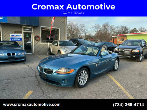 2004 BMW Z4 for sale at Cromax Automotive in Ann Arbor MI