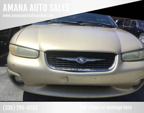 2000 Chrysler Sebring for sale at AMANA AUTO SALES in Greensboro NC