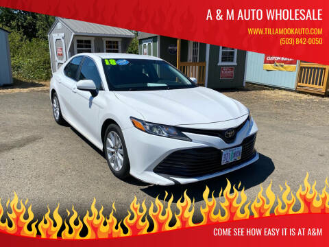 2018 Toyota Camry for sale at A & M Auto Wholesale in Tillamook OR