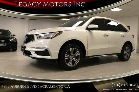 2019 Acura MDX for sale at Legacy Motors Inc in Sacramento CA