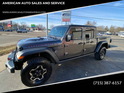 2021 Jeep Gladiator for sale at AMERICAN AUTO SALES AND SERVICE in Marshfield WI