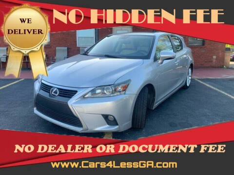 2015 Lexus CT 200h for sale at Cars4Less GA in Alpharetta GA