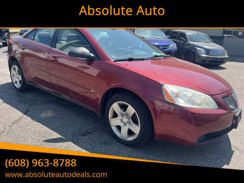 2008 Pontiac G6 for sale at Absolute Auto in Baraboo WI