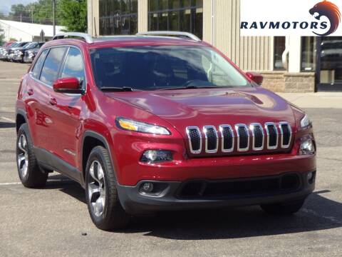 2017 Jeep Cherokee for sale at RAVMOTORS - CRYSTAL in Crystal MN