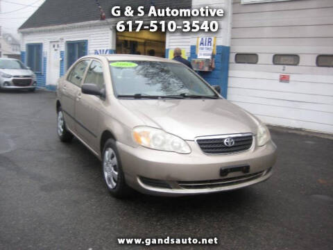 2004 Toyota Corolla for sale at G & S Auto Service in Roslindale MA