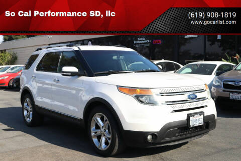 2013 Ford Explorer for sale at So Cal Performance SD, llc in San Diego CA